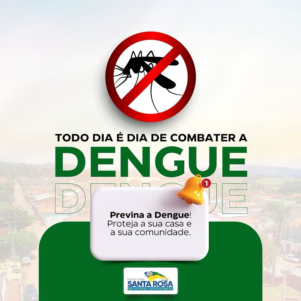 Todo dia é dia de combater a Dengue!